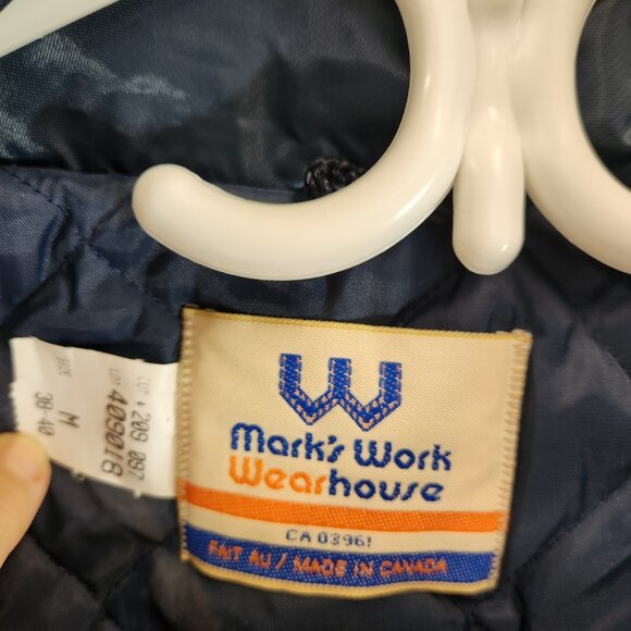 Vintage Marks Work Wearhouse Quilted Bomber Jacket Mens Small NWOT - Picture 4 of 10